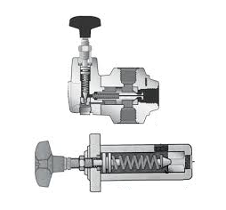 五種不同類型的高壓液壓單向閥，其液壓系統的開關使用限制
