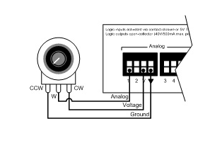 如何將電位器連接到電壓控制，通用電位器箱的接線連接？
